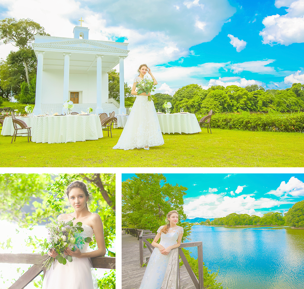 森と湖に囲まれた壮大なロケーション