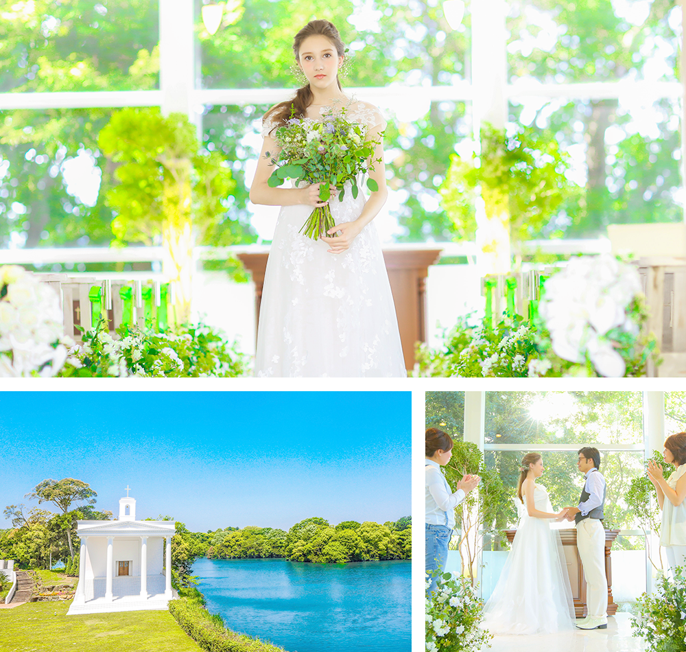 自然光が織りなす白亜の独立型チャペル